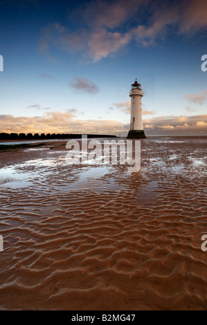 Fort faro semaforico New Brighton Regno Unito Foto Stock