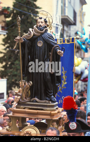 St. dominic festa e serpenti, cocullo, Italia Foto Stock