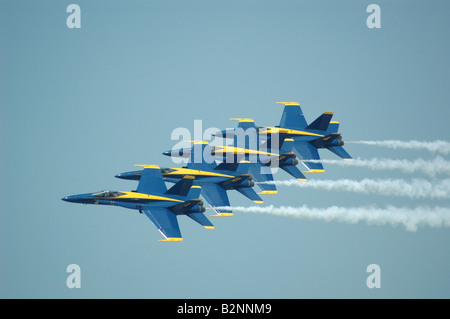 US Navy Blue angoli effettuando al Cherry Point MCAS Air Show. Foto Stock