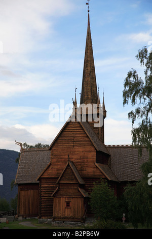 Norvegia Lom doga chiesa Foto Stock