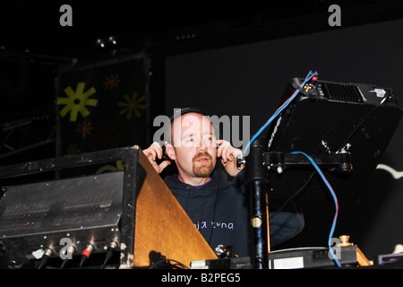 Mr Scruff performing live al Big Chill 2008, Eastnor, Herefordshire Foto Stock