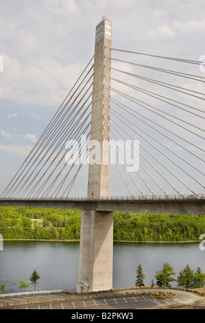 Amerika bridge Penobscot Narrows Bridge vicino a Bucksport maine USA New England Foto Stock