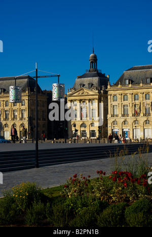 In Europa la Francia Bordeaux Place de la Bourse Foto Stock