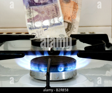 Aumento dei prezzi del gas Foto Stock