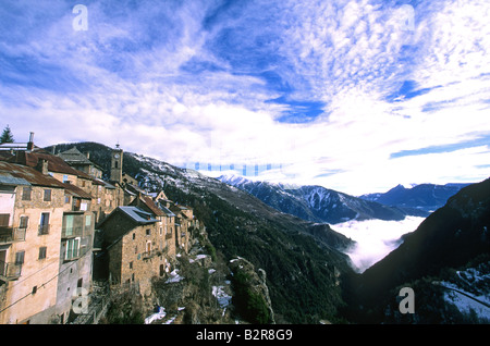 Roubion Alpes-maritimes 06 parco nazionale del Mercantour Alpi Francesi Riviera Paca Francia Europa Foto Stock