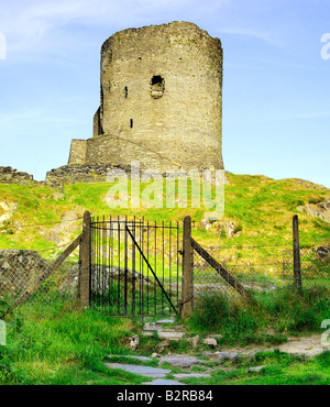 Il mantenere abbandonati di Dolbadarn Castle sulle rive del Llyn Padarn vicino a Llanberis nel parco nazionale di Snowdonia nel Galles del Nord Foto Stock