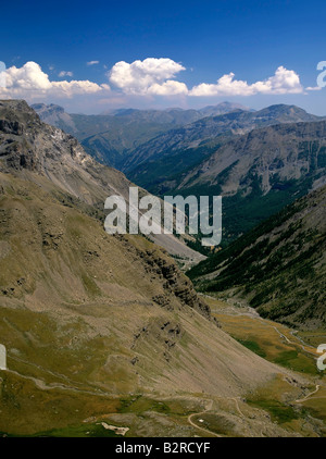 Unione pass summit cime col de la bonnette col de la bonnette restefond Alpes maritimes parco nazionale del Mercantour Alpi francesi Foto Stock