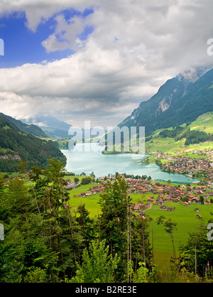 Bellissimo paesaggio nel Cantone di Friburgo in Svizzera Foto Stock