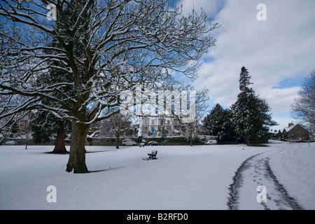 Inverno a Kendal verde in Cumbria Foto Stock