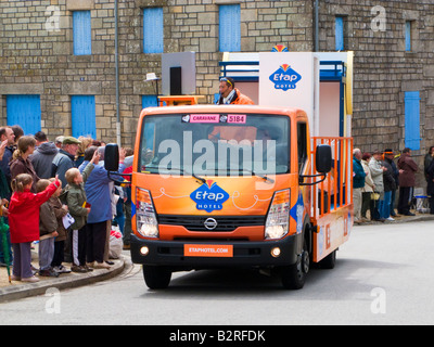 Tour de France 2008 pubblicità caravan Francia Europa Foto Stock