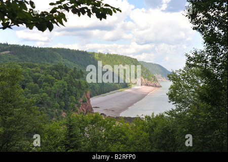 Melvin spiaggia sul Fundy Trail sulla Baia di Fundy New Brunswick Foto Stock