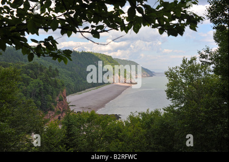 Melvin spiaggia sul Fundy Trail sulla Baia di Fundy New Brunswick Foto Stock