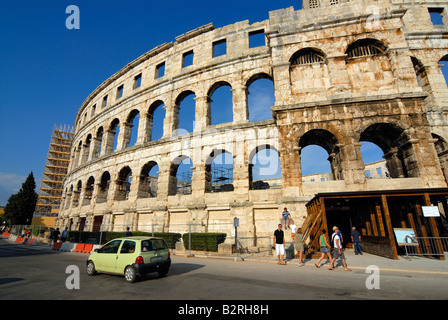 Antico Anfiteatro Romano Arena di Pola Istria Croazia Foto Stock