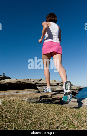 Corridore femminile Foto Stock