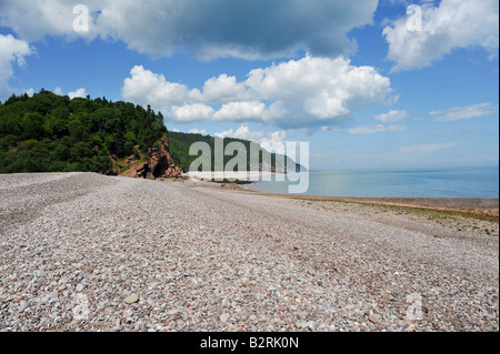 Melvin spiaggia sul Fundy Trail sulla Baia di Fundy New Brunswick Foto Stock