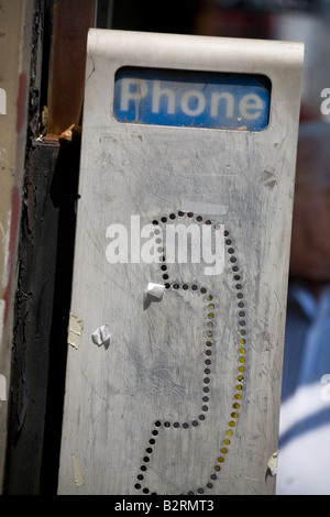 Phone Booth, New York City Foto Stock