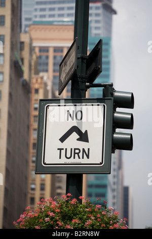 Nessun segno di svolta nella città di New York Foto Stock