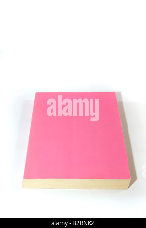 Una rosa libro in brossura con solo un codice a barre sul coperchio della letteratura numero seriale concetti Foto Stock