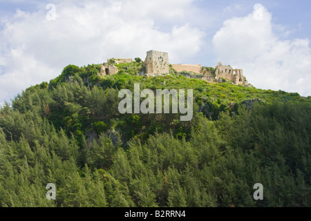 Qalaat Saladino Castello dei Crociati in Siria Foto Stock