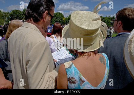 Onorevoli giorno corse di Newmarket UK Luglio Foto Stock