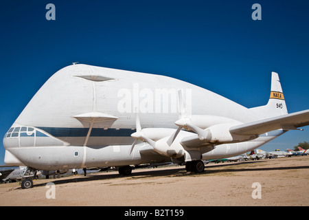 NASA Super Guppy Pima Air & Space Museum di Tucson in Arizona, Stati Uniti d'America Foto Stock