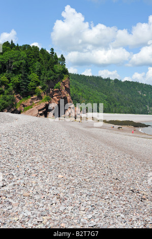 Melvin spiaggia sul Fundy Trail sulla Baia di Fundy New Brunswick Foto Stock