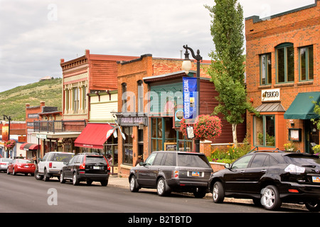 Main Street, Park City, Utah Foto Stock