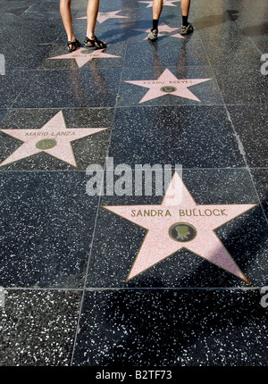 Noi di LOS ANGELES la stella di Sandra Bullock su Hollywood Boulevard foto GERRIT DE HEUS Foto Stock