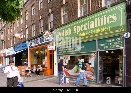 Negozio di vendita di generi alimentari polacchi in Ealing W5 London Regno Unito Foto Stock