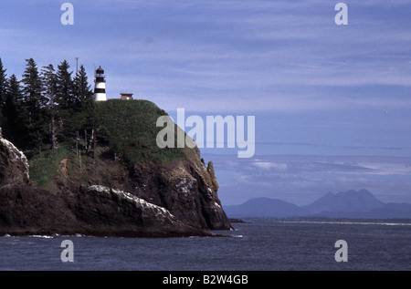 Delusione del Capo Faro Ilwaco Washington Long Beach Foto Stock