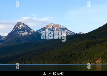 Il lago di McDonald è il più grande lago del Glacier National Park Montana Foto Stock