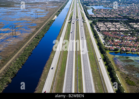 Una autostrada a Fort Lauderdale Foto Stock