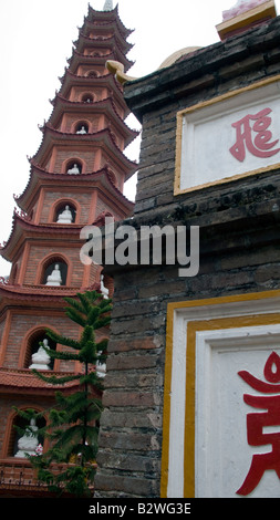 Tran Quoc Pagoda Hanoi Vietnam Foto Stock