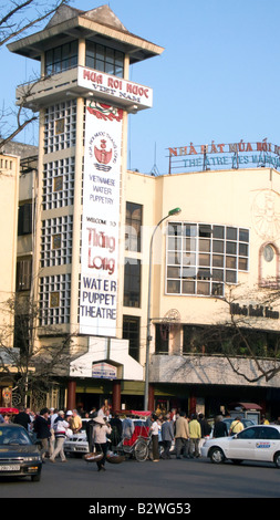 Thang Long acqua Puppet Theatre Hanoi Vietnam Foto Stock