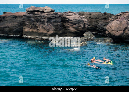 Lo snorkeling in un isola Thoi gruppo a sud dell'isola di Phu Quoc Vietnam Foto Stock