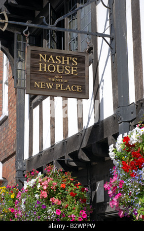 Nash's House, Stratford upon Avon, Warwickshire, Inghilterra, Regno Unito Foto Stock