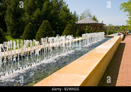 Giardino Fontana presso il Chicago Botanic Gardens, Foto Stock