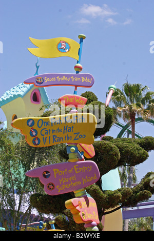 Universal Seuss segno Foto Stock