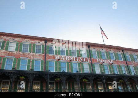 MARSHALL HOUSE nel centro di Savannah in Georgia negli Stati Uniti Foto Stock