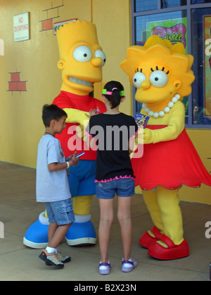 Simpsons caratteri Foto Stock