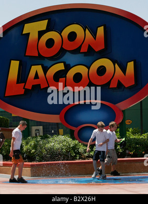 Universal Toon Lagoon verticale di segno Foto Stock