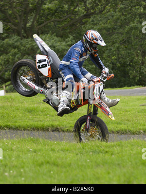 Stunt Moto Rider Foto Stock