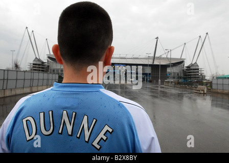 Esterno ventola City of Manchester Stadium Manchester City F.C Foto Stock