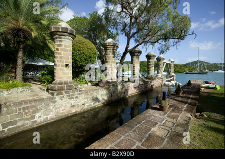 Veleria pilastri, Nelson's Dockyard Foto Stock