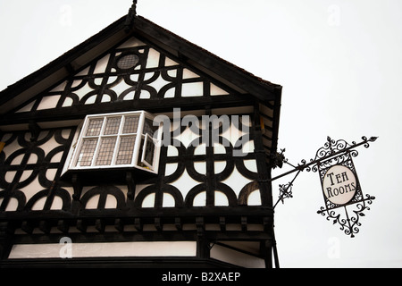 Sale da tè, caffè, Port Sunlight, Model Village Wirral, Merseyside, Regno Unito Foto Stock