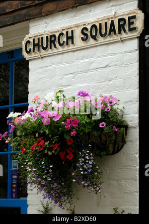 Piazza della chiesa strada segno, segale, East Sussex Foto Stock