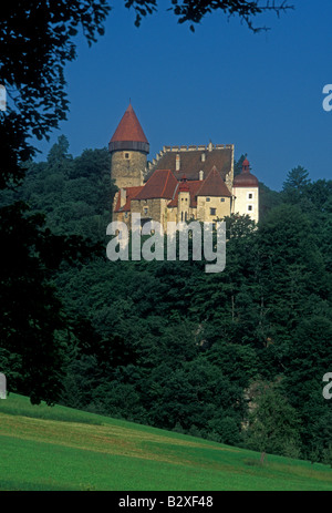 Castello di vongole, Burg Clam Klam Castello Burg Klam, villaggio di vongole, villaggio di Klam, Clam Klam, Austria Superiore Stato, Austria, Foto Stock