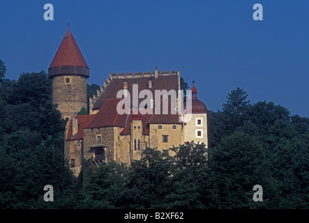 Castello di vongole, Burg Clam Klam Castello Burg Klam, villaggio di vongole, villaggio di Klam, Clam Klam, Austria Superiore Stato, Austria, Foto Stock