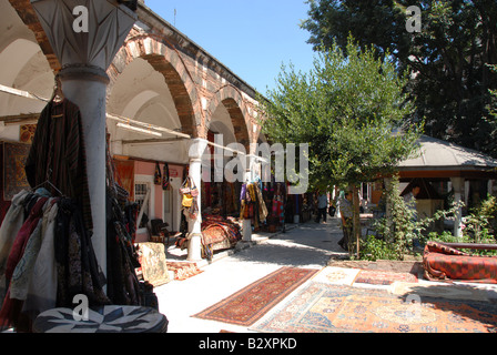 I tappeti in vendita presso il Grand Bazaar a Istanbul Foto Stock