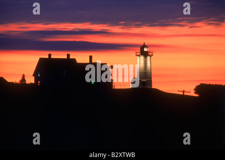 Chatham Lighthouse in Chatham, Massachusetts vicino a Cape Cod Foto Stock